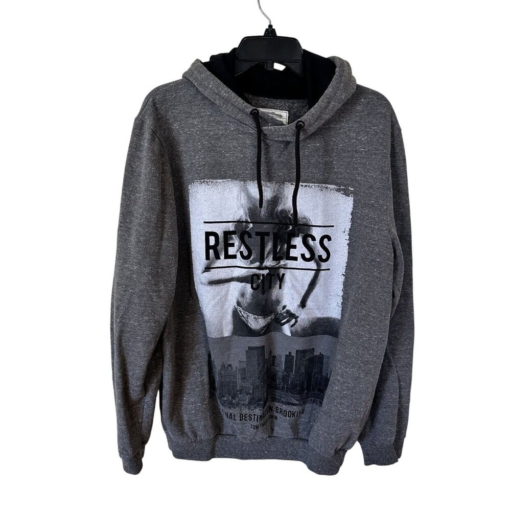 Tom Tailor Hoodie Sweater Mens XL Gray Sweatshirt Unisex